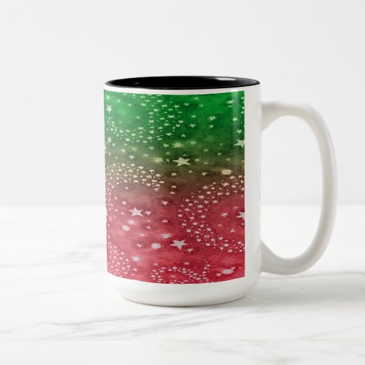 Mok voor rode en groene kerststerren (Rechts)