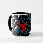 Mok voor roofvogels en blauwvissen (Voorkant links)