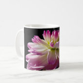 Mok voor roze dahlia florale afdruk koffie (Voorkant links)