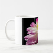 Mok voor roze dahlia florale afdruk koffie (Links)