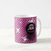 Mok voor roze en zwart gesnoeid (Voorkant rechts)