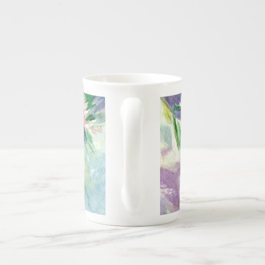 Mok voor roze flesborstelbloem (Achterkant)