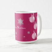 Mok voor roze kerstversiering (Voorkant rechts)
