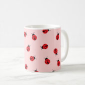 Mok voor roze Ladybug Coffee (Voorkant rechts)
