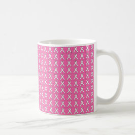 Mok voor roze lint borstkankerbewustwording