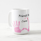 Mok voor roze lint handdruk (Voorkant links)