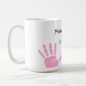 Mok voor roze lint handdruk (Links)