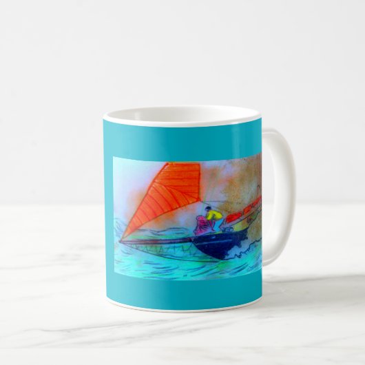 mok voor sailing van koffie (Voorkant rechts)