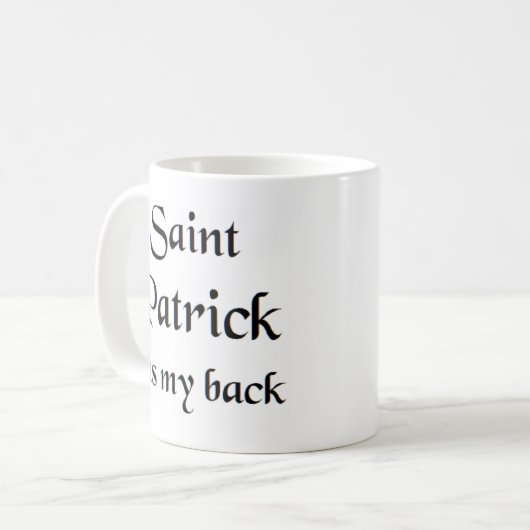 mok voor saint patrick koffie (Voorkant links)