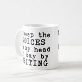 Mok voor schrijven/stemmen (Voorkant links)