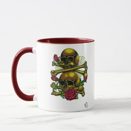 Mok voor Skulls, Webs en Rozen (Links)