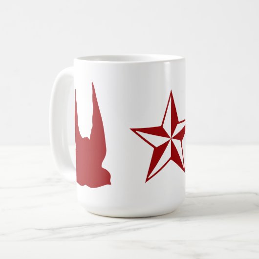 Mok voor slikken en sterren (Voorkant links)