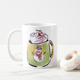 Mok voor sneeuw- en cacaokoffie