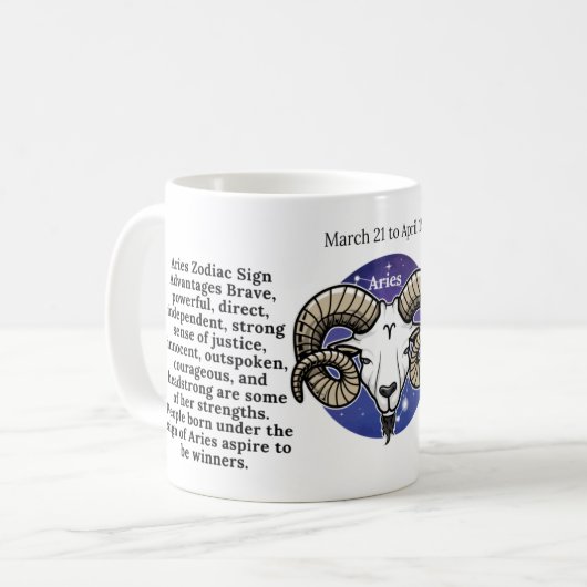 Mok voor snijkoffie bij Zodiac Lovers (Voorkant links)