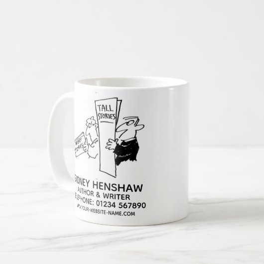 Mok voor speciale aanbiedingen van auteur en schri (Voorkant links)