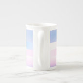 Mok voor speciale winkels blauw en roze (Achterkant)