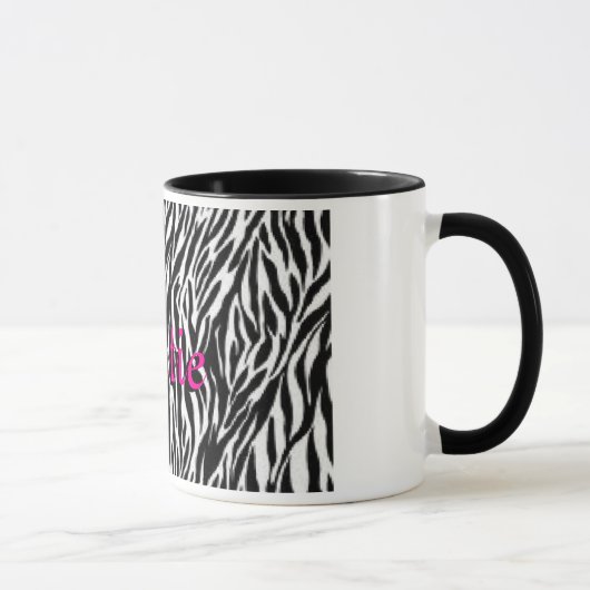 Mok voor speciale zebra Print Coffee voor haar (Rechts)