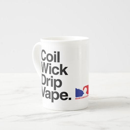 Mok voor tapekoffie op de Wick Drip (Links)