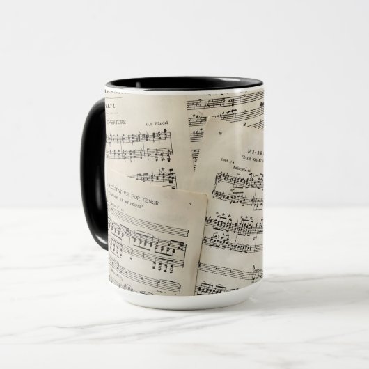 Mok voor TENOREN van het MESSIAH van Handel (Voorkant links)