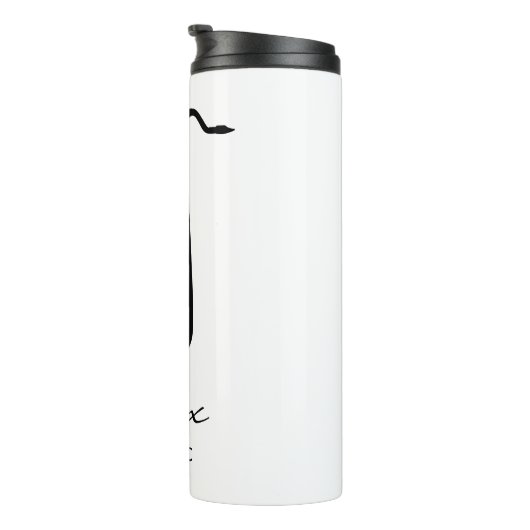 Mok voor thermische reistumbler voor saxofonspeler (Geroteerd rechts)