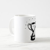 Mok voor Trophy met zwart-wit (Voorkant links)