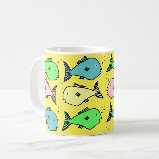 Mok voor tropische visontwerpen (Voorkant links)