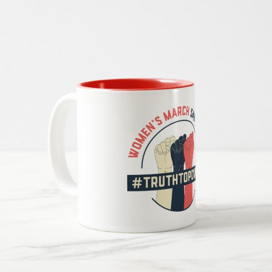 Mok voor 'Truth to Power Coffee' (Voorkant links)