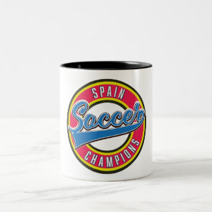 Mok voor tweetone koffie in de voetbalkampioen Bra