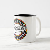 Mok voor tweetone koffie in de voetbalkampioen Bra (Voorkant rechts)