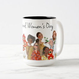Mok voor tweetone koffie met cadeau op Internation