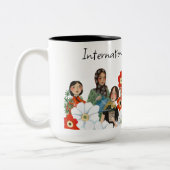 Mok voor tweetone koffie met cadeau op Internation (Links)