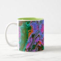 Mok voor tweetone koffie met zure marmer