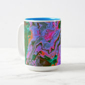 Mok voor tweetone koffie met zure marmer (Voorkant links)