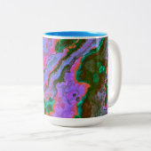Mok voor tweetone koffie met zure marmer (Voorkant rechts)