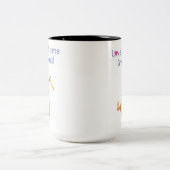 Mok voor tweetone koffie ondersteboven in Greyhoun (Center)