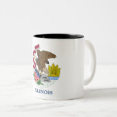 Mok voor tweetone koffie van de vlaggenstaat van I (Voorkant rechts)