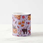 Mok voor versiering van koffie met halloween-patro (Center)