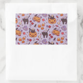 Mok voor versiering van koffie met halloween-patro rechthoekige sticker (Tas)