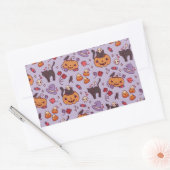 Mok voor versiering van koffie met halloween-patro rechthoekige sticker (Envelop)