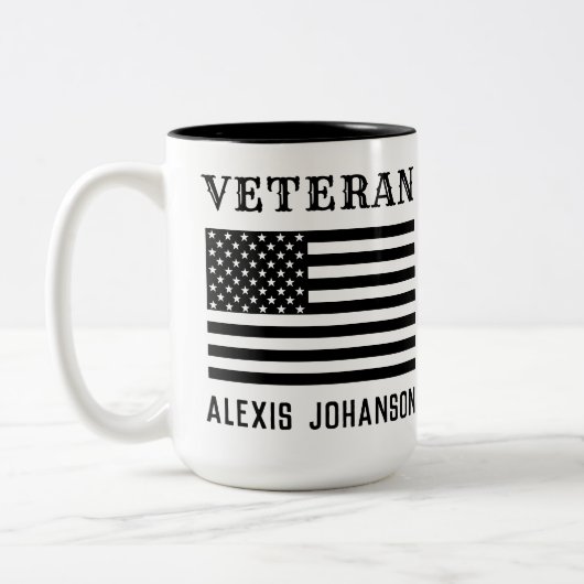 Mok voor veteranen | Patriottische koffiebeker voo (Links)