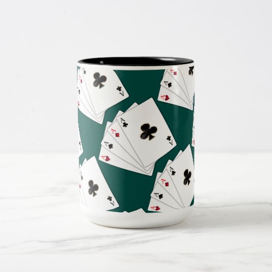 Mok voor vier afspeelkaarten (Center)