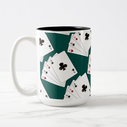 Mok voor vier afspeelkaarten (Links)