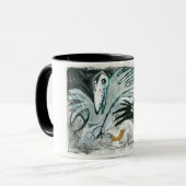 Mok voor vogelschilderen (Voorkant links)