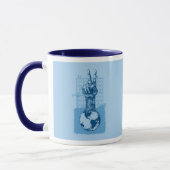Mok voor vredestichting blauw (Links)
