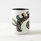 Mok voor vreemde vorm - groen (Midden)