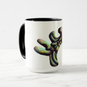 Mok voor vreemde vorm - groen (Voorkant links)