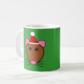 Mok voor vrolijke kerstmuis (Voorkant links)