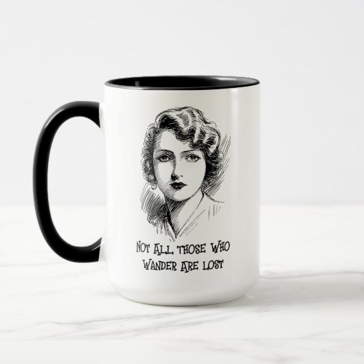 Mok voor vrouwen in combinatie met zwervers (Links)