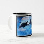 Mok voor walvisfotokeramische koffie (Voorkant links)