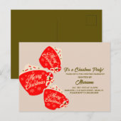 Mok voor warme chocolade voor kerstfeestjes briefkaart (Voorkant / Achterkant)